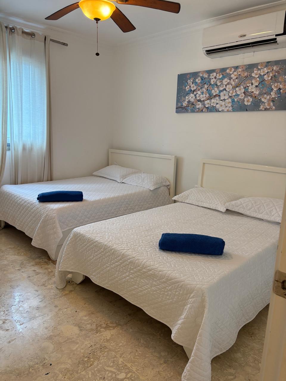 Private patio with decorated water fountain — buy villa in Punta Cana near Playa Los Corales